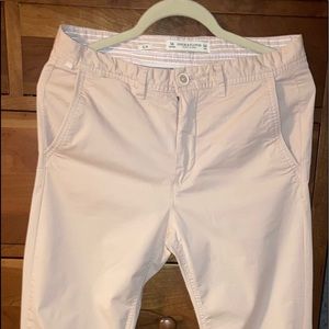 Pink Chino Denim & Flower Pants